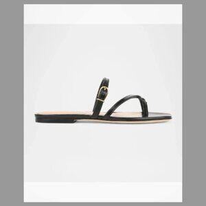 Veronica Beard NIB Marthe Crisscross Buckle Flat Slide Sandals (Orig.$330)w/tax
